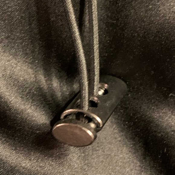 PLUSH J.Jill hooded velvet plush puffer drawcord anorak winter coat L NEW - Picture 6 of 7